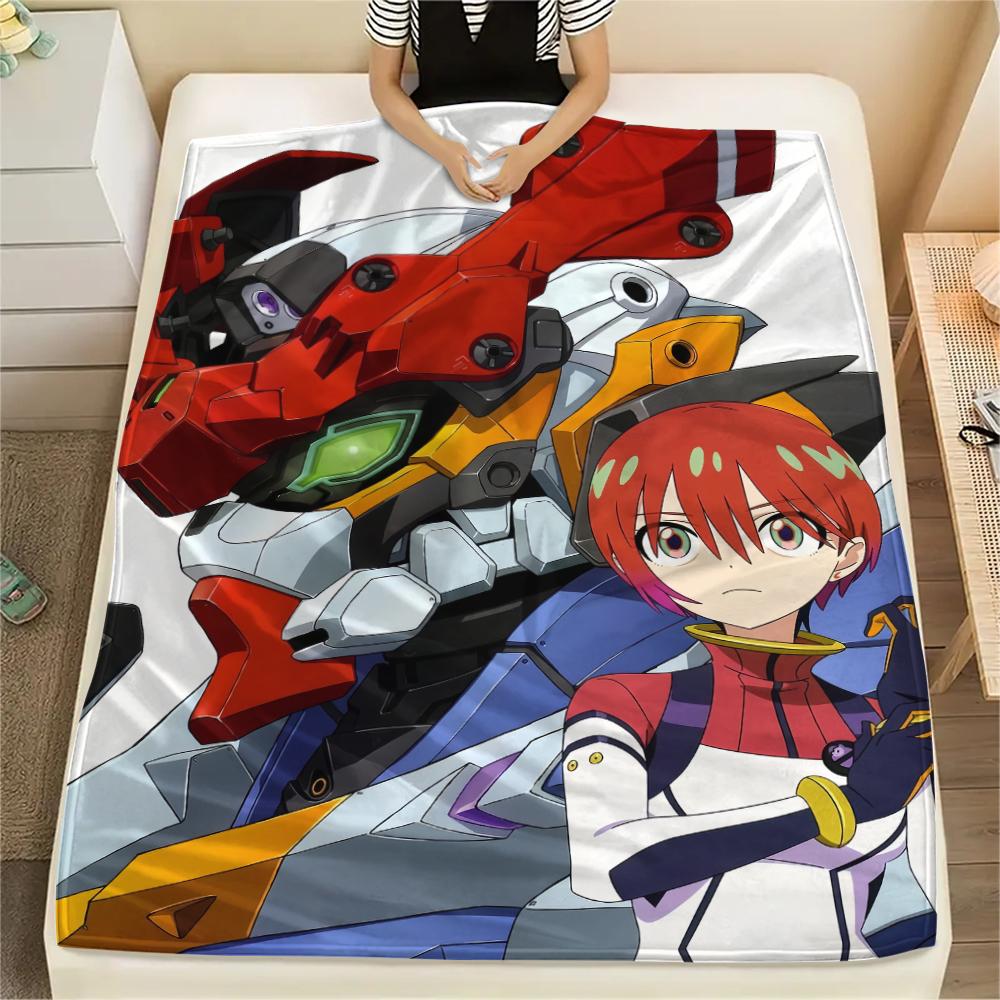 

Mobile Suit Gundam Battle Scene Blanket, Warm Throw for Home Use, Great Gift for Mecha Enthusiasts.chl 75x90cm