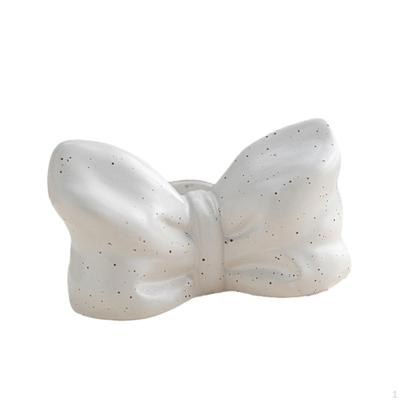Bow Shaped Candle Holder Romantic Candlestick Ornament for Fireplace Dining Room Mantel