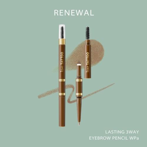 K-Pallete Lasting Three-Way Eyebrow Pencil WPa 02 Natural Brown
