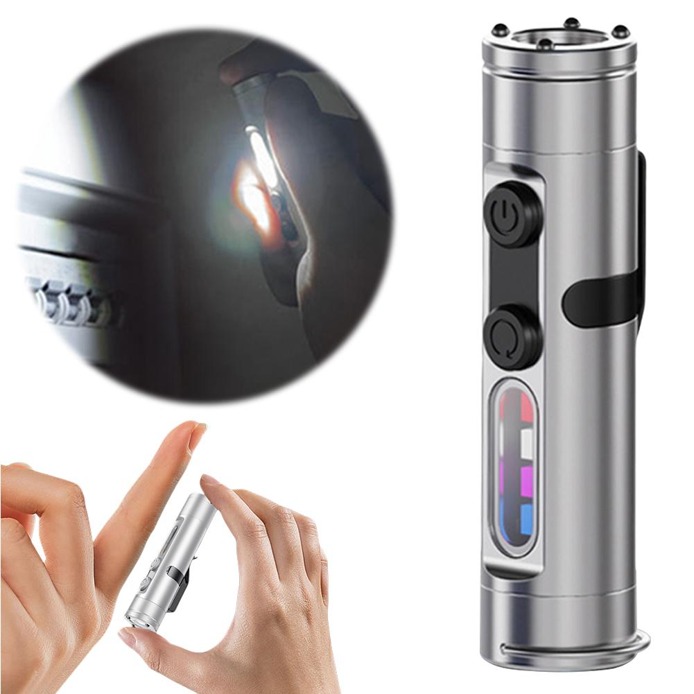Mini Camping Torch with Hat Clip LED Tactical Flashlight with 3 Modes Emergency Torch for Headlamp Outdoor Camping Emergencies