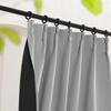 NICETOWN Complete Blackout Grade Light Thick 100cm Wide x 110cm Set of 2 Heat and Cold Energy Small Waist Bay Room Cafe Hotel Curtains, 1,