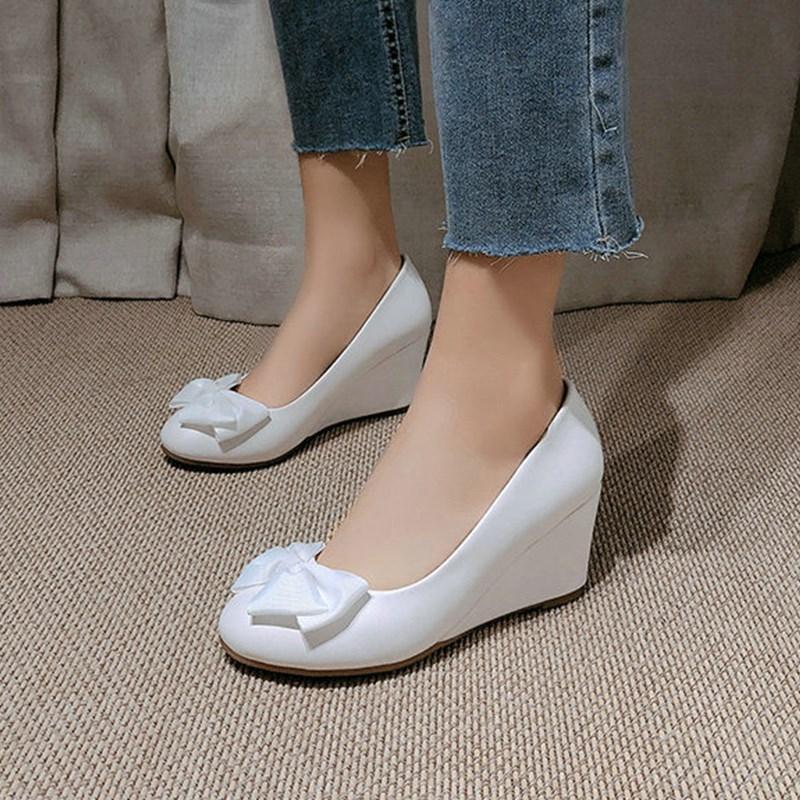 Модные женские балетки с бантом — фото 3