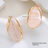 Retro Irregular Geometric Resin Stud Earrings for Women Exquisite Gold Color New Design Earrings Fashion Daily Jewelry Gift 2026