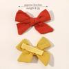 10Pcs/set Solid Color Cotton Hair Bows Hair Clips for Baby Girls Boutique Hairpins Barrettes Headwear Hair Acesssories