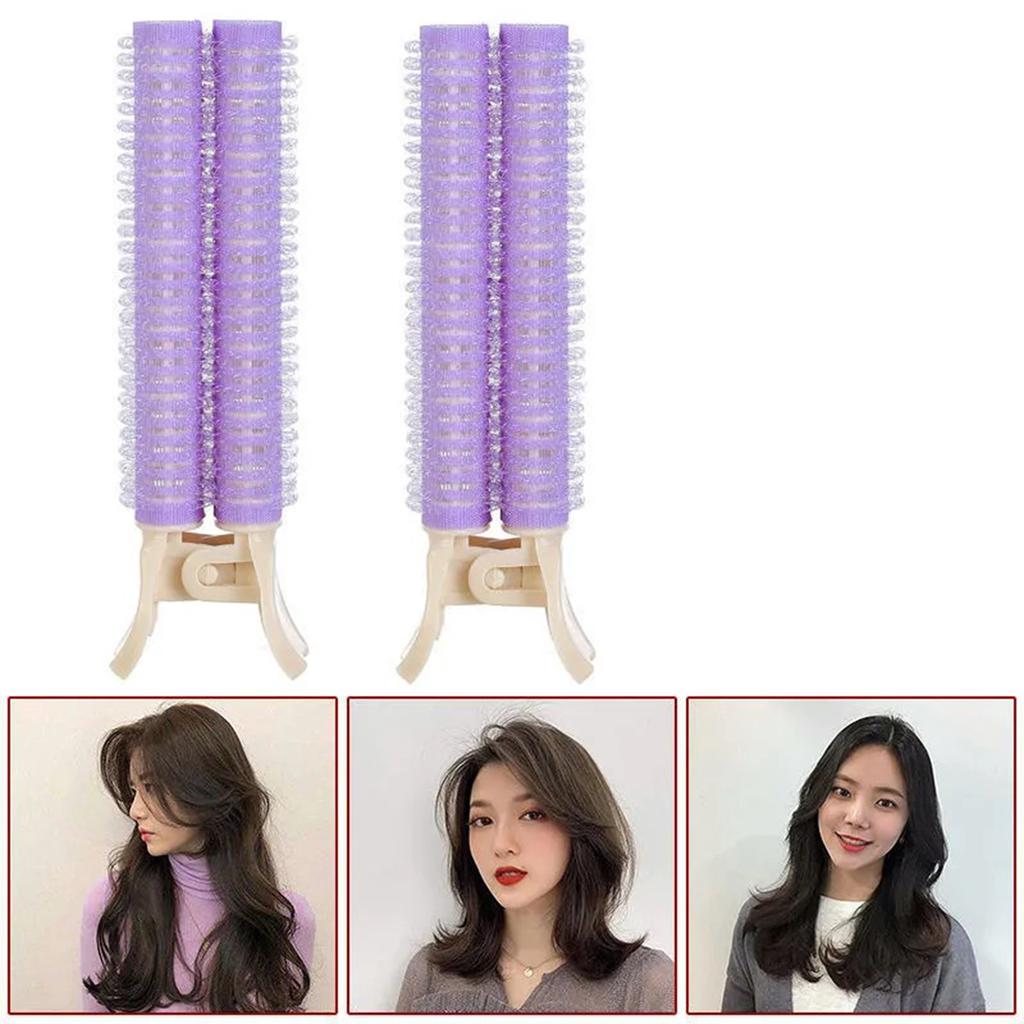 2Pcs Bangs Hair Root Fluffy Hair Clips Lazy Hair Top Styling Curling Barrel Portable Korean Hair Clips Hair Rollers