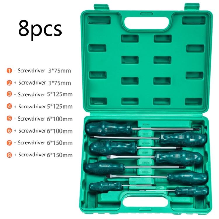 8Pcs Multifunction Screwdriver Set Magnetic Screwdriver Cross Slotted
