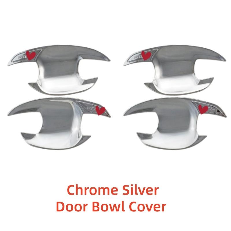Carbon Car Accessories For Toyota Prius 30 2010 2012 2013 2014 2015 2016 Chrome Plated Door Handle Bowl Covers Trim Paste Style