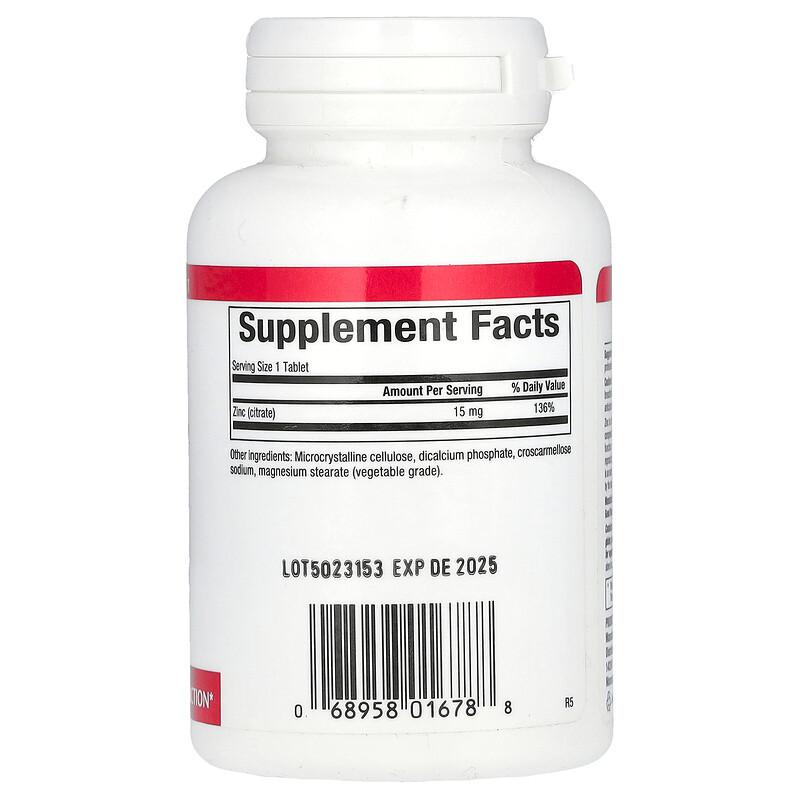 Zinc Citrate, 15 mg, 90 Tablets