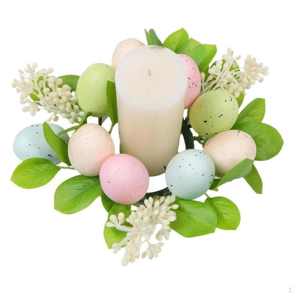 Easter Wreath Garland Gift Wall Hanging Ornament Front Door Decoration for Indoor Outdoor Wedding