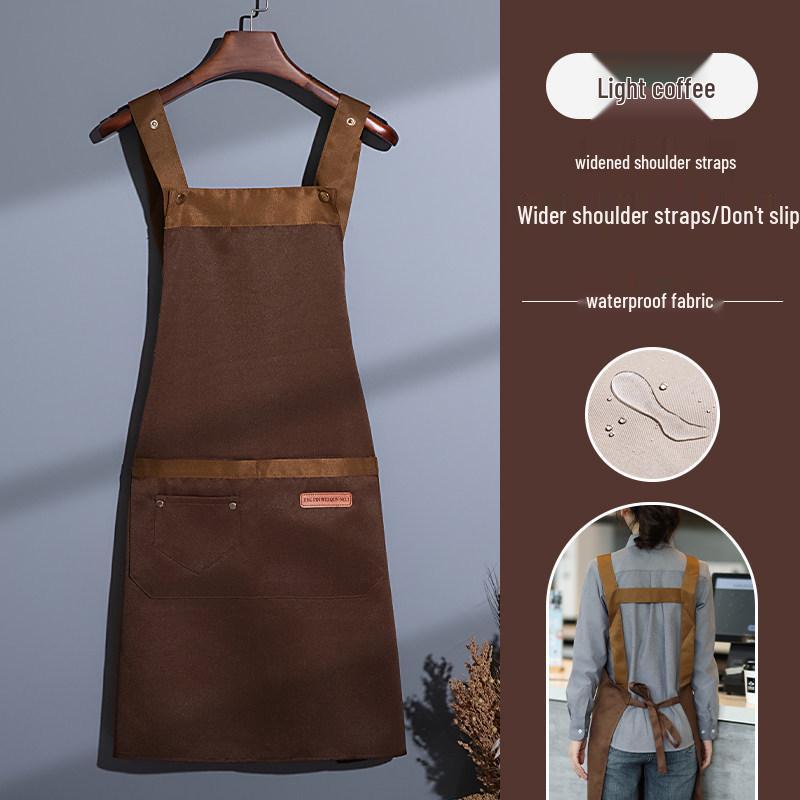 Waterproof Stain-Proof Apron for Supermarket, Catering, and Milk Tea Shops with Logo Printing