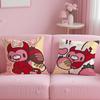 Cartoon G-Gloomys Bear Cushion Cover Soft Short Plush Double-Sided Printing Home Decor Machine Washable Pillow Case Gift