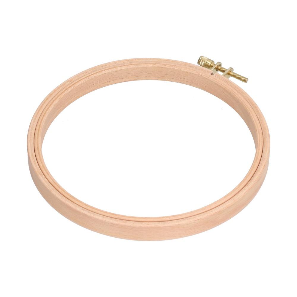 2pcs Beech Wood Cross Stitch Hoop 6 Inch Embroidery Frame Wooden Embroidery Hoop For Art Craft