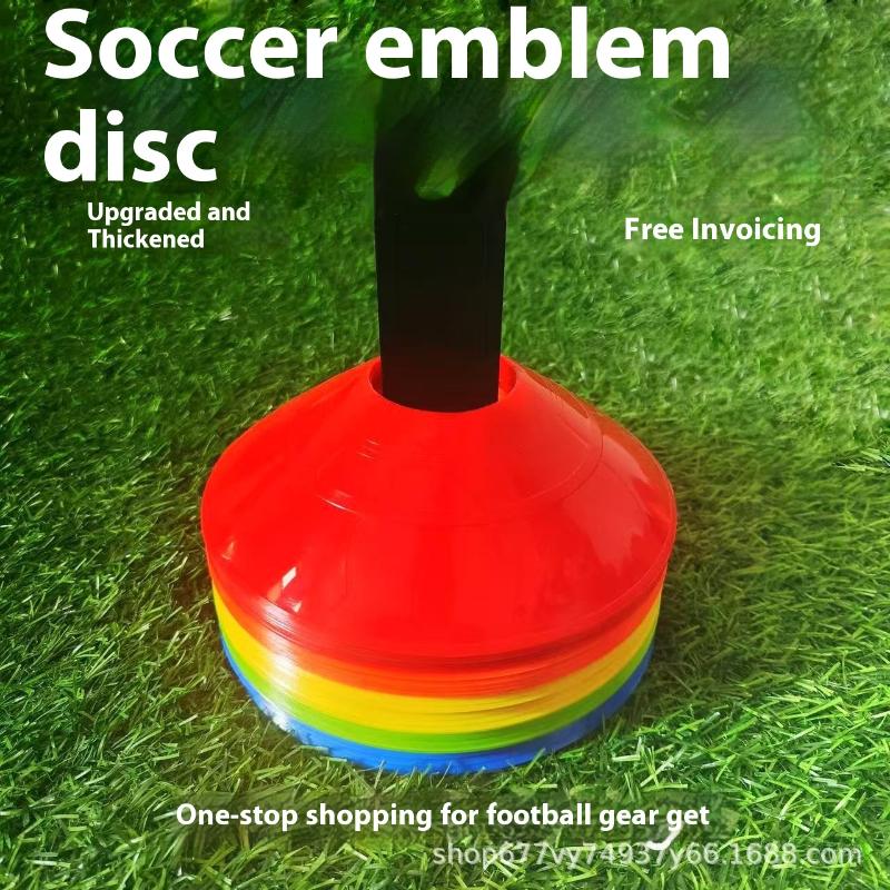 10/50 Pcs Durable Soccer Training Cones With Pressure Resistant Marker Discs Football Sports Practice Outdoor Sports Equipment