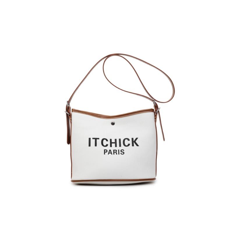 

Large capacity commuter tote bag fashion casual letter design women s shoulder bag high sense women s messenger bag коричневий