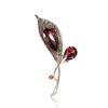 Exquisite Creative Alloy Rhinestone Tulip Brooch Retro Temperament Women'S Clothing Corsage Jewelry Pin