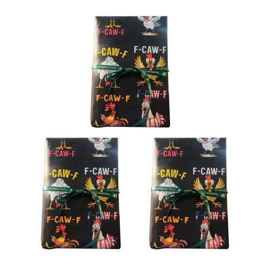 

3 шт. оберточной бумаги с курицей, петухом, забавным домашним животным, подарочная упаковка, декоративная печатная оберточная бумага для рождественских вечеринок по случаю дня рождения A