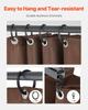 Gazebo Privacy Curtain 10' x 10' x 6.9' Waterproof Gazebo Curtains Coffee
