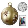 60cm Christmas Tree Hanging Ornament PVC Glow Outdoor Toy Ball Home Garden Christmas Inflatable Ball New Year Party Decoration
