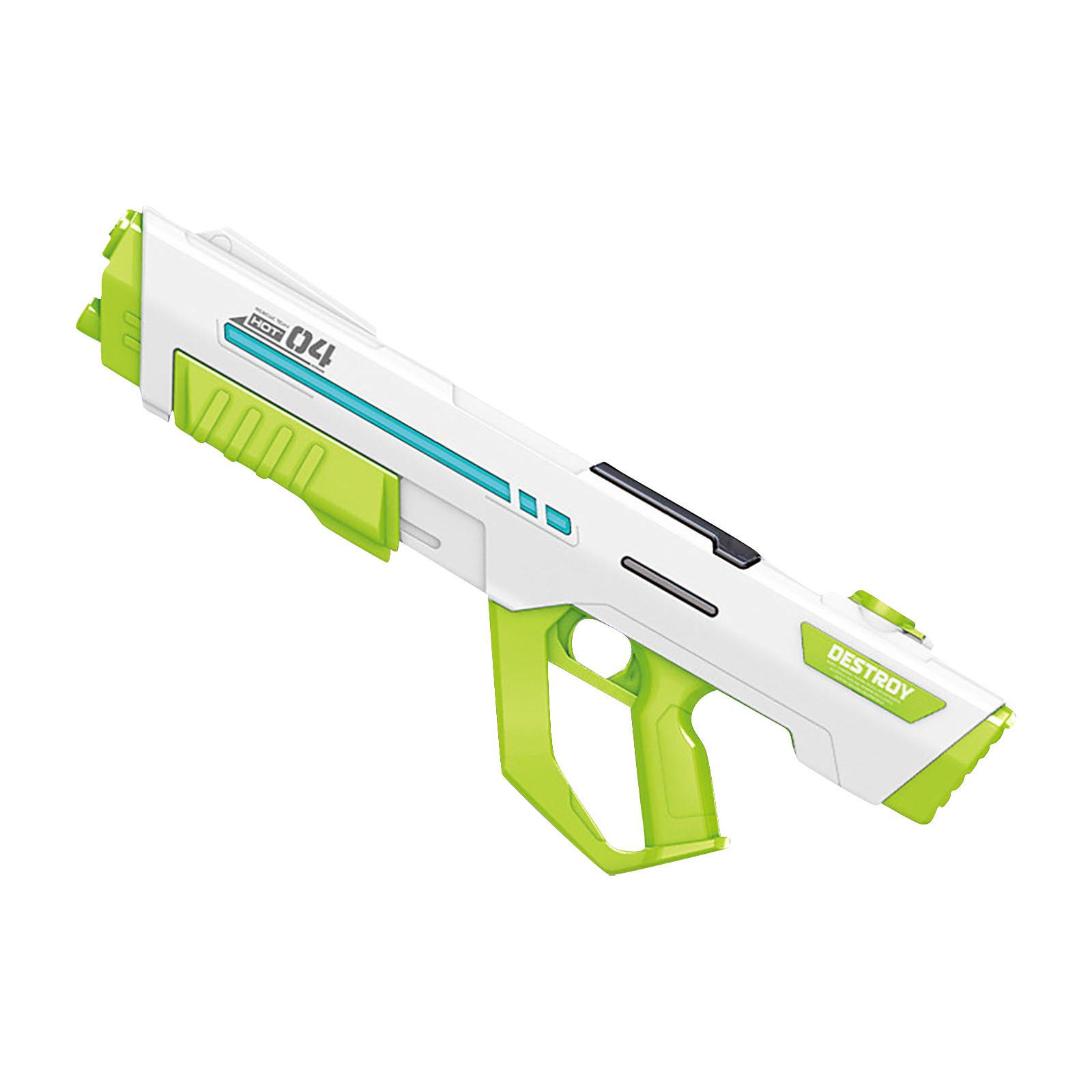 

Мощный электрический водяной пистолет для детей/взрослых, автоматические водяные пистолеты, водяные пистолеты-бластеры для летних игрушек для бассейна/пляжа One Size зелёный