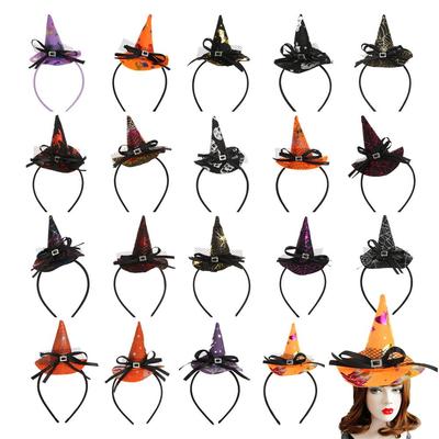 Witch Hat Props Point Cap Performance Props Halloween Headband Decor Headwear Party Hairband