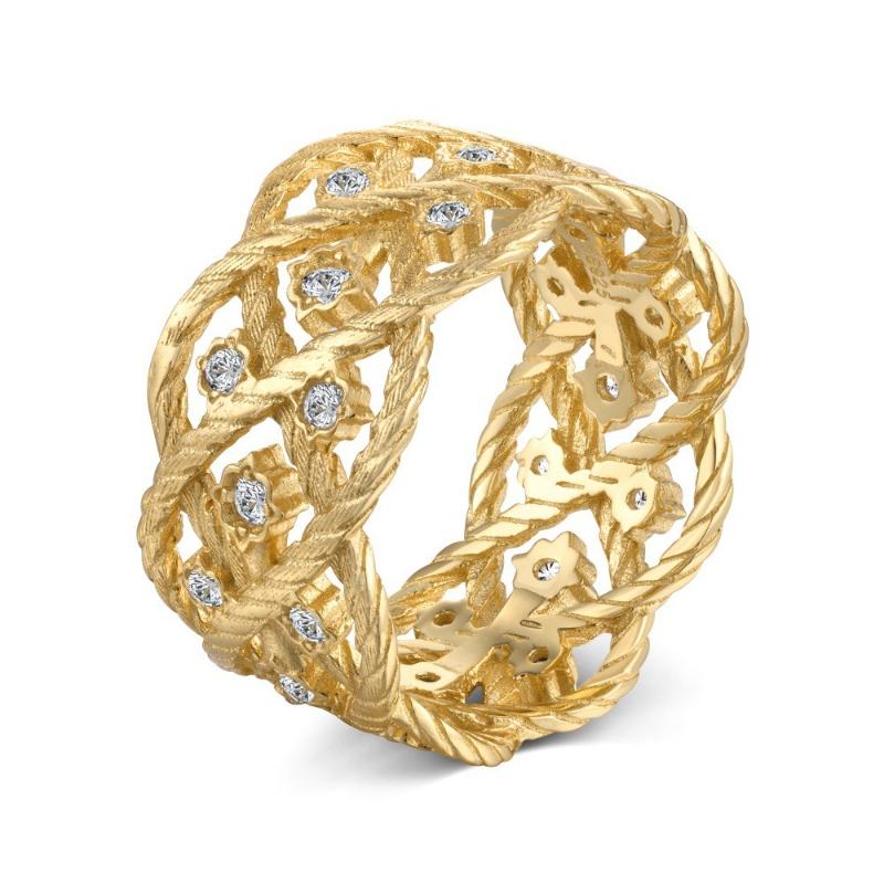 New Creative Hollow Woven Winding Ring, Men's and Women's Fashion Trend Party Accessories Jewelry Gifts
