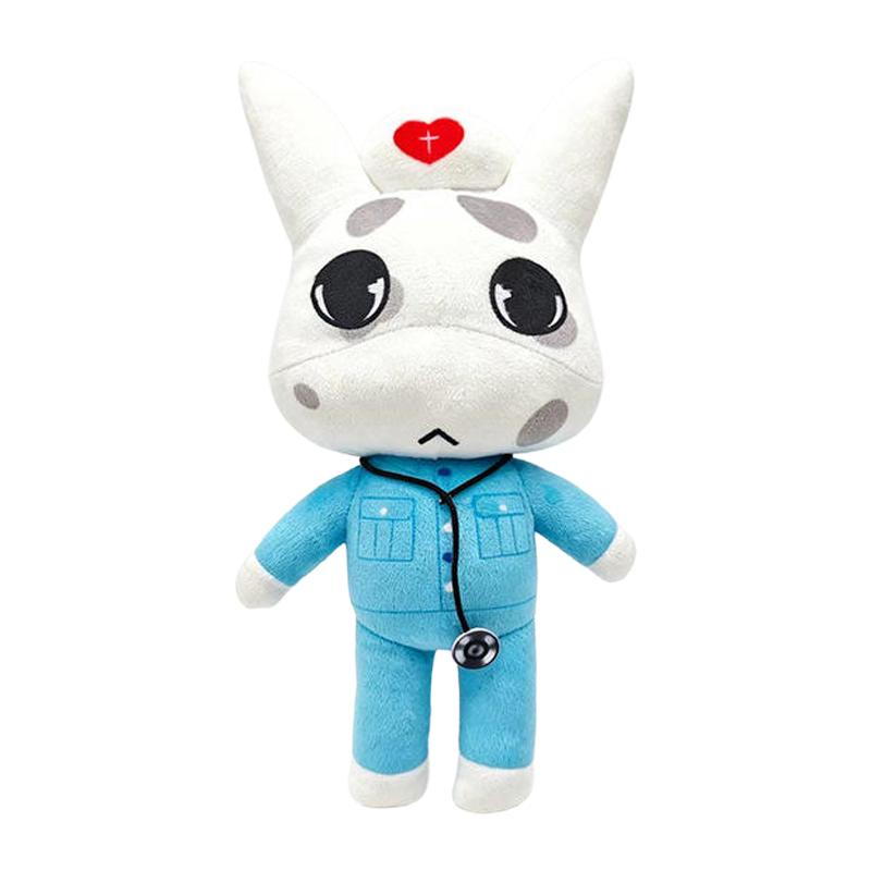 Animal Hospital Plush Toy Blue Dog Soft Stuffed Game Cartoon Doll Collectible For Adult Fans Home Decoration Cuddly Gift