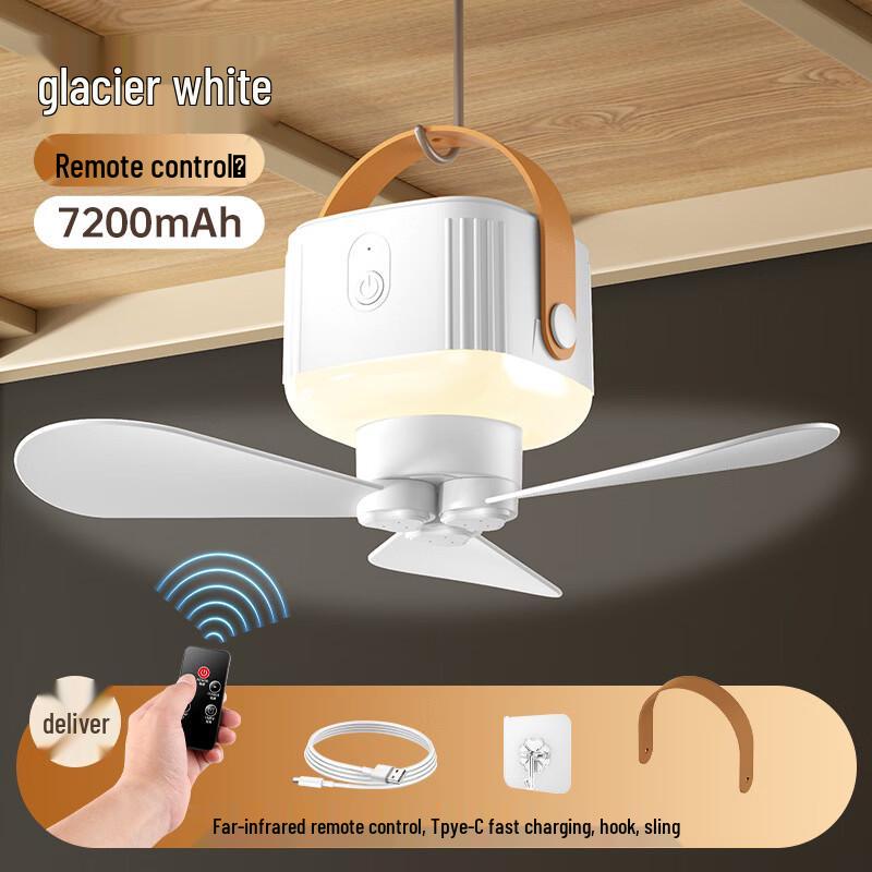ZISIZ Portable Rechargeable Hanging Fan