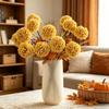 5pcs Silk Artificial Flowers Chrysanthemum Festival Wedding Home Room Table Yard Decora Bridal Bouquets High Quality Diy Gifts