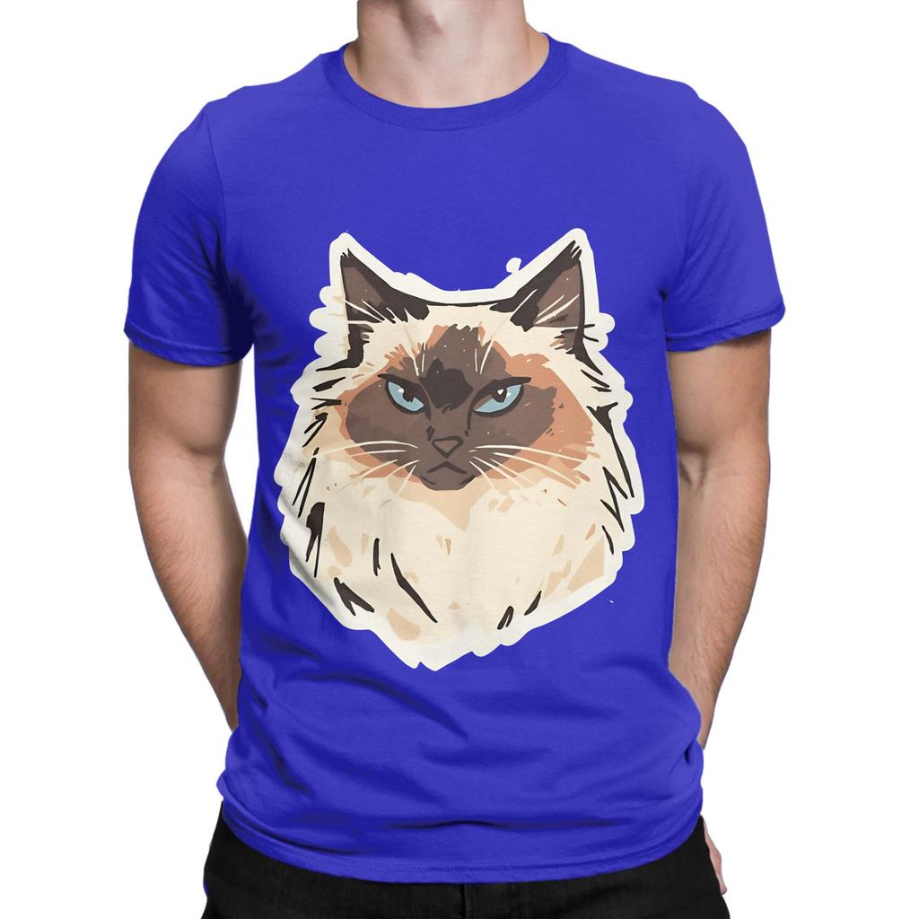Fluffy Ragdoll Funny Graphic 100 Cotton TShirt Ragdoll Tees Tops For Unisex