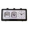 Desk Table Alarm Clock Manual Jump Calendar Desktop Alarm Clock for Study Room Office Black