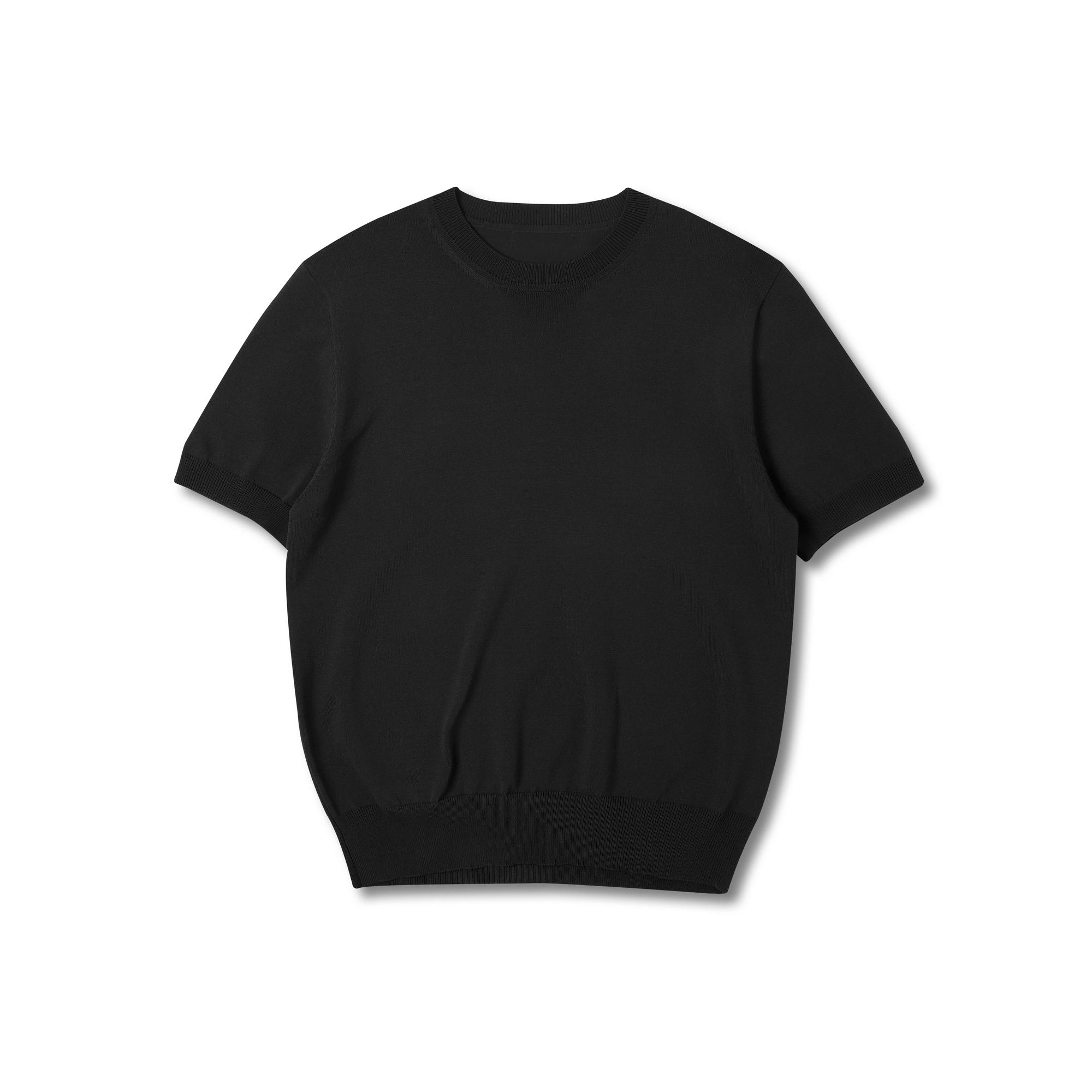 Graph Platform Cooling Muscle Fit Short Sleeve Knit Black Black/L