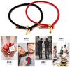 Designer Stainless Steel and Red Adjustable Amulet Retro Chinese Style Women's Bracelet, Gold, Red, Thread, Size, Bracelet,