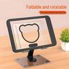 Little Bear Transparent Acrylic Rotatable & Foldable Tablet Stand - Adjustable Height for Desktops