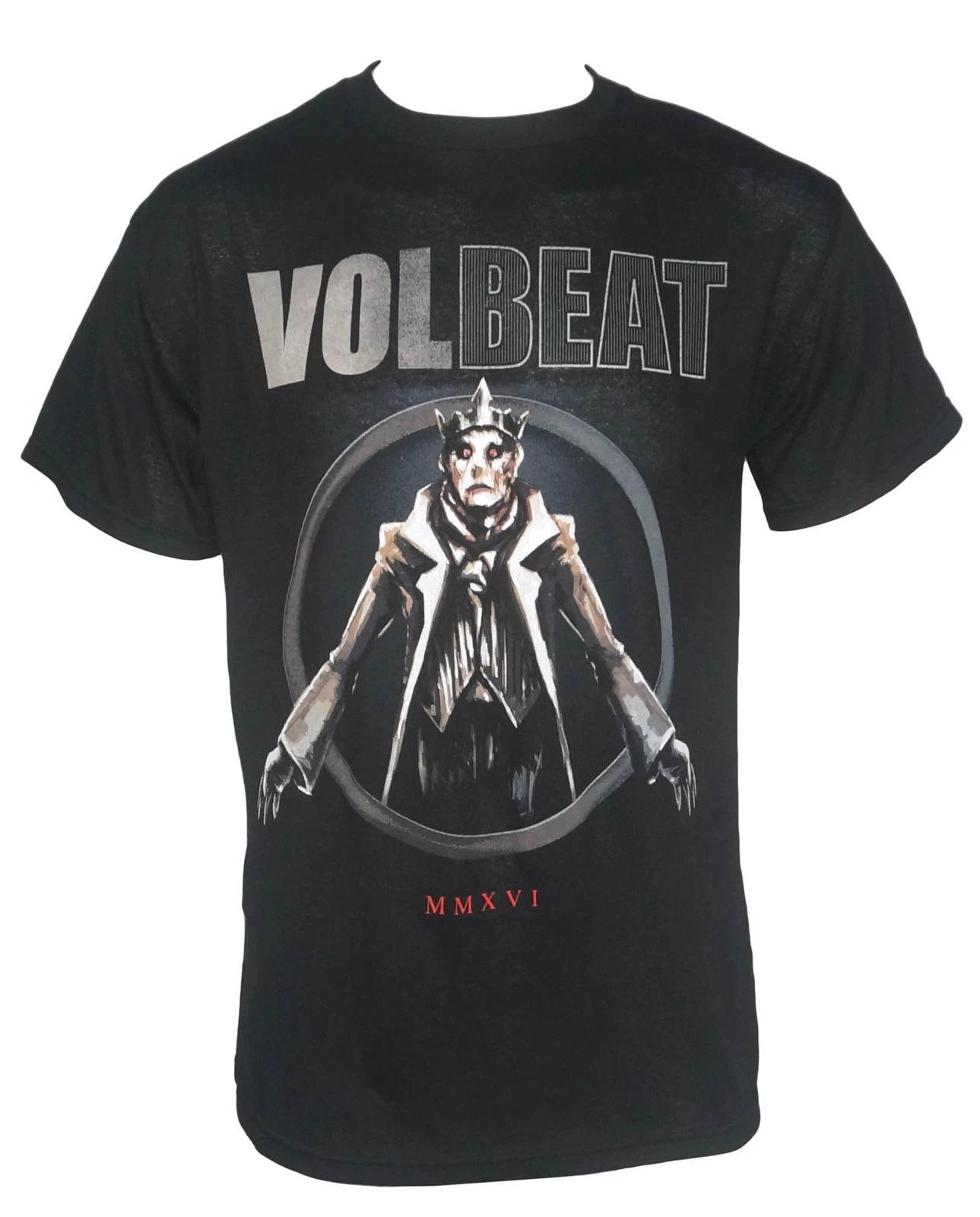 Authentic VOLBEAT Band King Beast Logo Black T-Shirt S NEW S