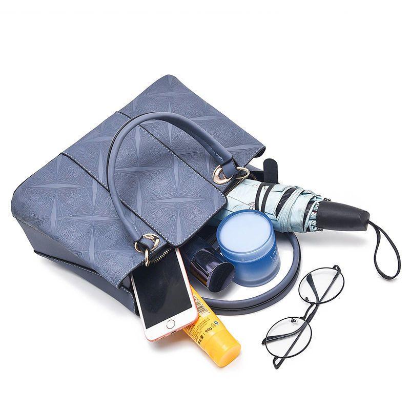 Kadın Çantası Anne Crossbody Omuz Çantası 2023 Deri Çanta Bayan Kabartmalı Çanta