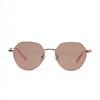 Glasses 20052 Small Frame Polygon Ocean Sheet Color Sunglasses Metal, Round Sunglasses Women
