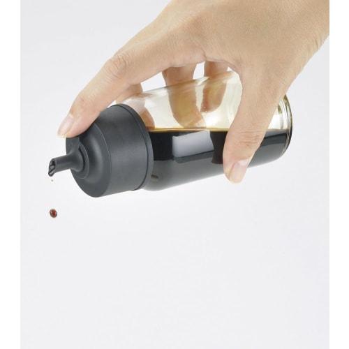 Iwaki Heat-Resistant Glass Condiment Container/Soy Sauce Dispenser, Drip-Free, 120ml (KS521-SVN)