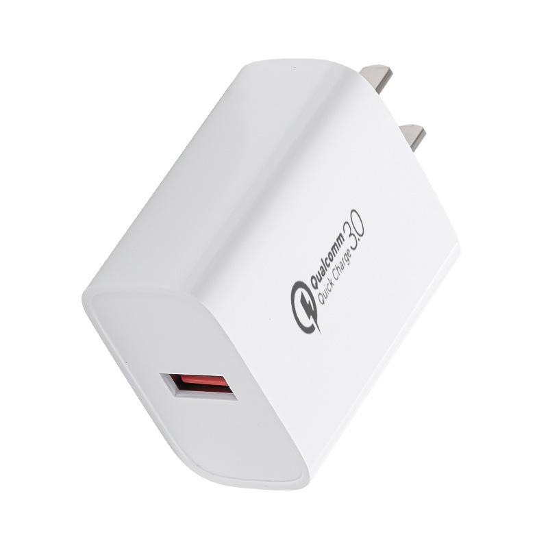 QC3.0 Mobile Phone Fast Charging Charger USB Port 5V3A Fast Charging Head 18W Power Power Adapter Now