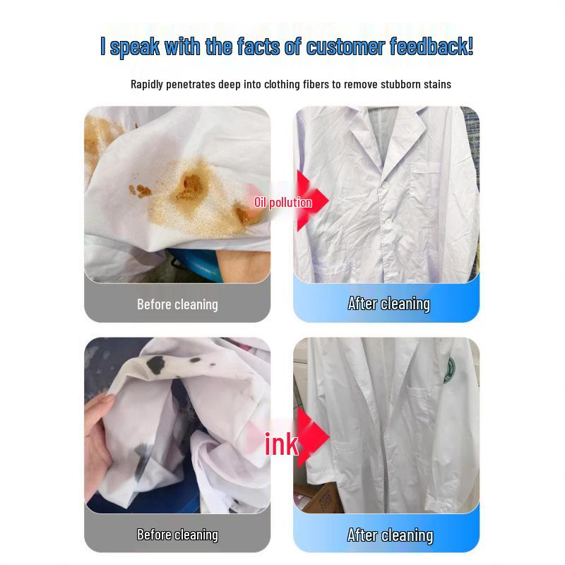 White Coat Detergent: Stain Remover for Uniforms – Removes Medicine & Ink Stains, Cleans & Whitens In One Soak