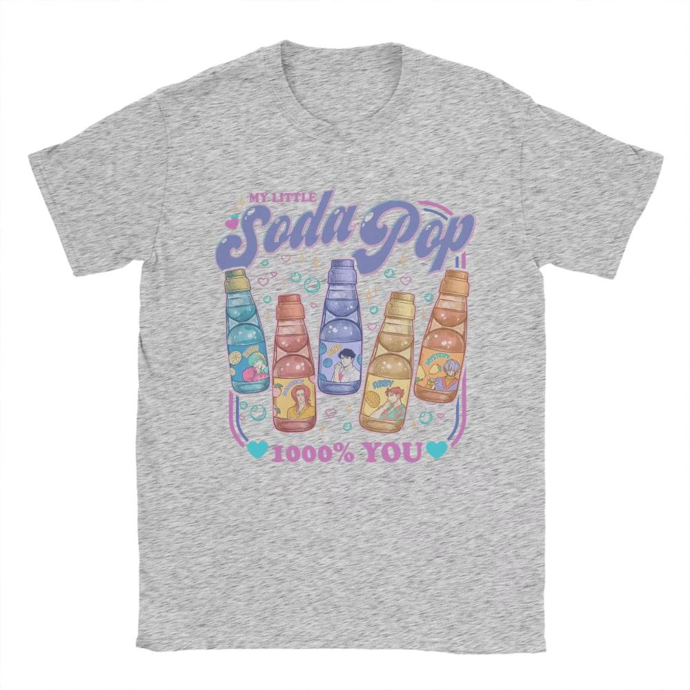 Soda Pop Saja Boys Demon Hunters Kpop T Shirt Men's Pure Cotton Vintage Women T-Shirts Round Collar Tees Short Sleeve Tops Adult