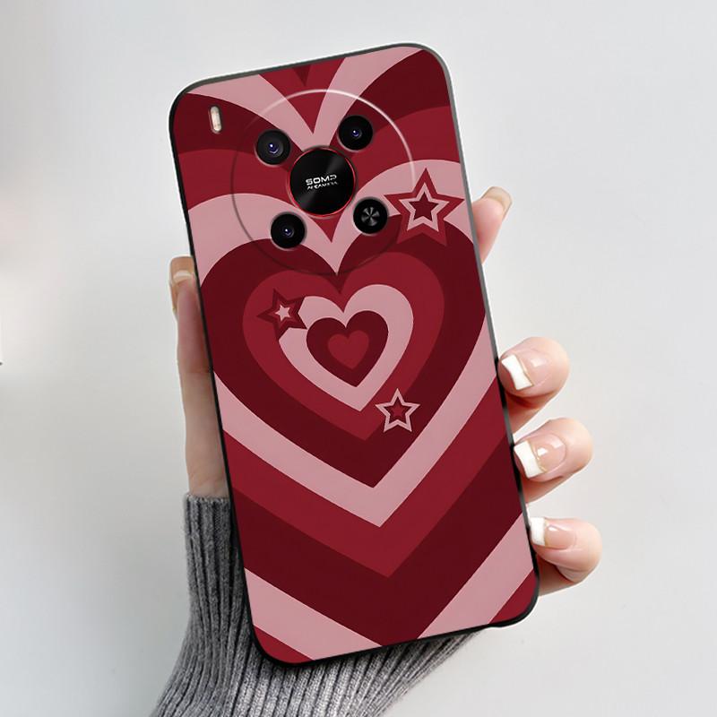 Case For ZTE Blade V70 Max / Nubia V70 Max Phone Case Black Soft Silicone Shockproof Cover Luxury Cute Love Rabbit Funny Casing