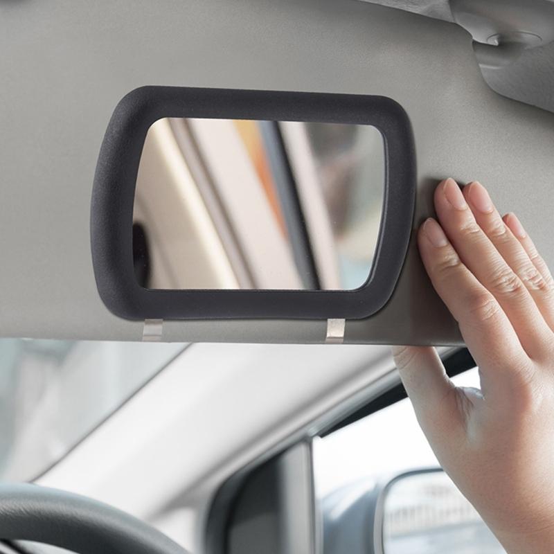 Große Sicht Auto Sonnenschutz Spiegel Auto Innenraum Rechteckiger Schminkspiegel Schönheitsspiegel Zubehör