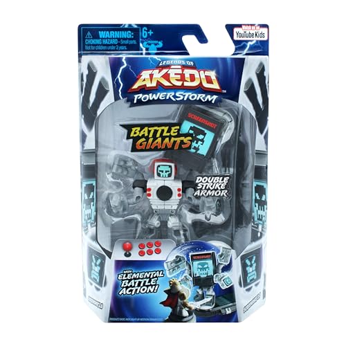 Legend of Aked Power Storm - Giants - Screenshot 2.0 - Mini Battle Warrior with Double Strike Armor Ready, Fight, Split Strike, Multicolor (15192)