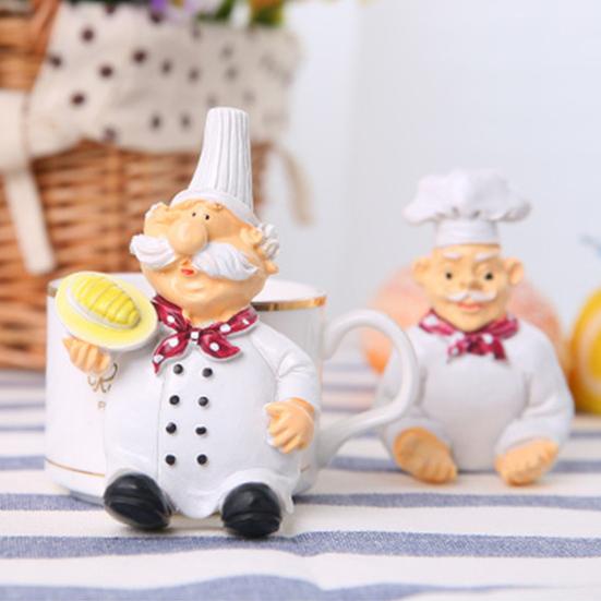 2Pcs Plug Holders Convenient Cartoon Chef Eco-friendly Punch-Free Easy To Use Wire Storage Resin Power Line Storage Shelves Home Accessories