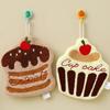 Adorable Cake Hand Towel Coral Fleece Fabric Cleaning Rag Offers Superior Absorption Great for Kitchens Bathrooms