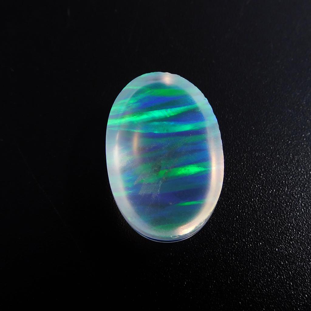 Lab-Created Opal Loose Gemstone 21.05 ct Multi Color Oval Cut Boulder October Birthday Birthstone