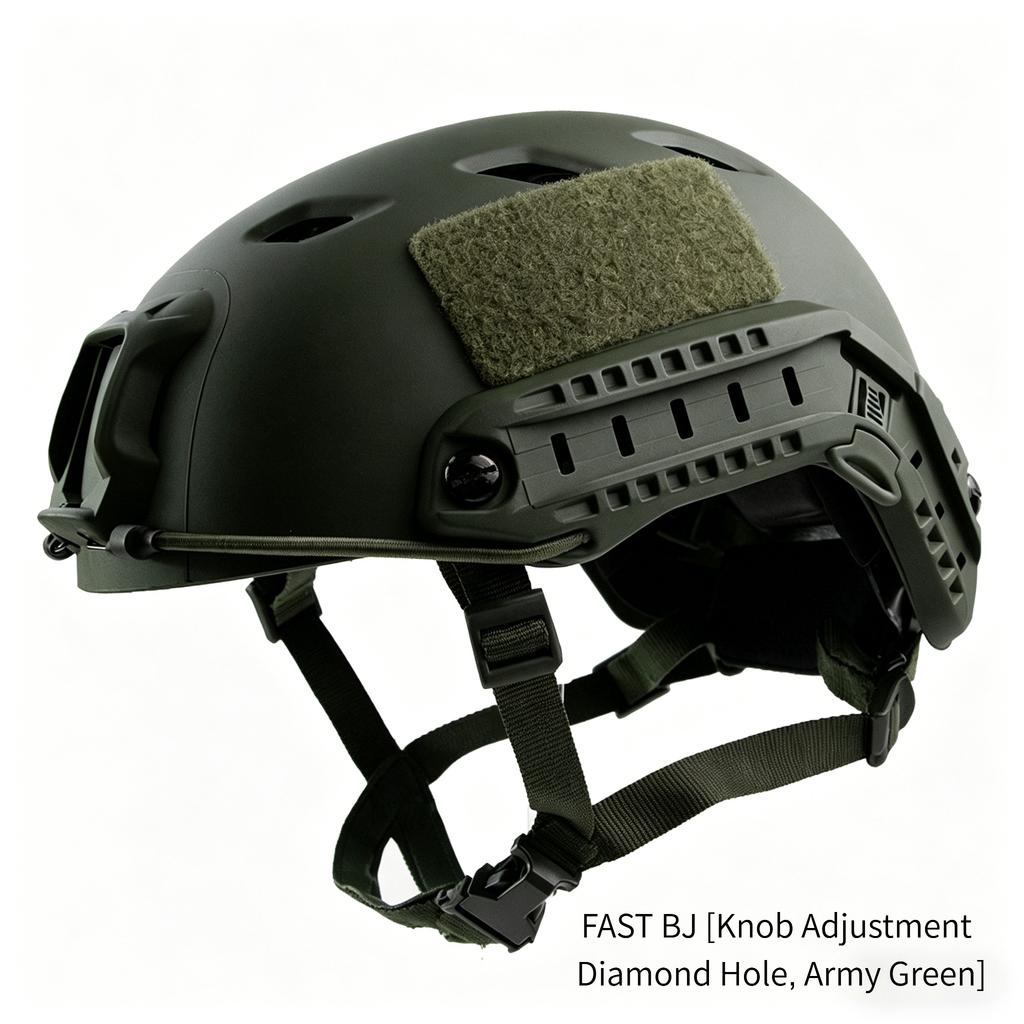 Fast Tactical Helmet, ABS Shell, Adjustable Suspension, 55-60cm Head Circumference, for CS Airsoft, Outdoor Training, Paintball & Cycling