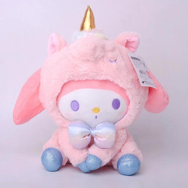 23CM Sanrio Kawali Tiger Kuromi Hello Kitty My Melody Cinnamoroll Plush Pillow Anime Kid Toy Cartoon Collection Gift