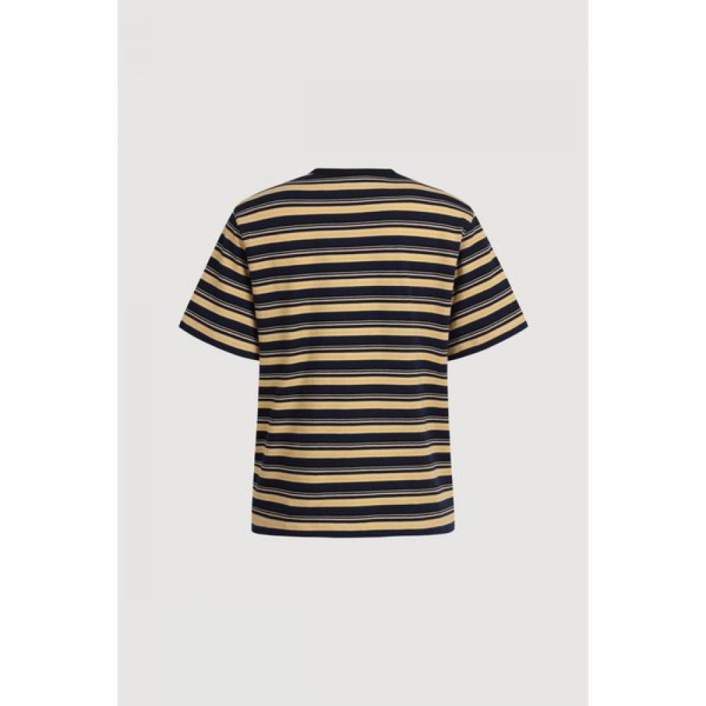 Lucky ChoueTTe Neck Color STripe T shirT lqTam25800