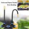 Automatic Garden Watering Equipment Multiple Angled Sprayed 360 Coverage Corrosion Resistant Easy Connection Hose System